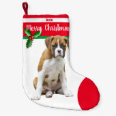 Kitz-Boxer-HundeweihnachtsStrümpfe - Kleiner Weihnachtsstrumpf (Vorderseite)