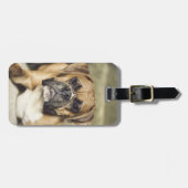 Kitz-Boxer-Welpe Gepäckanhänger (Vorderseite horizontal)