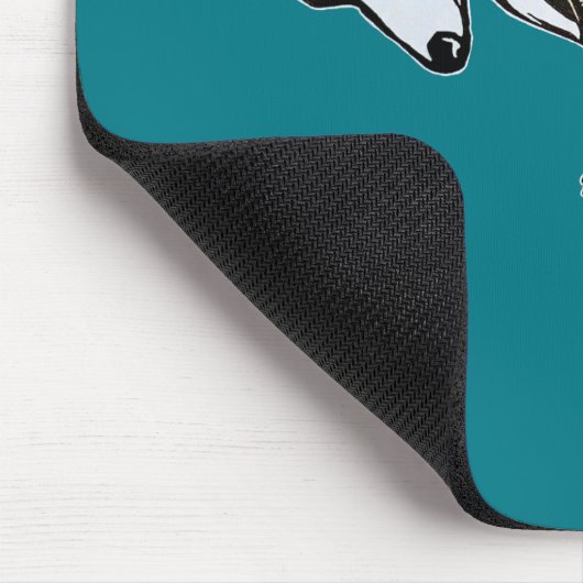 Kitz brindle schläfriges Whippet Mousepad (Ecke)