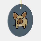 Kitz Frenchie Keramik Ornament (Rechts)