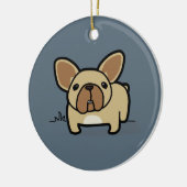 Kitz Frenchie Keramik Ornament (Links)