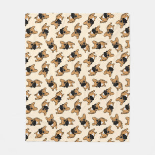 Kitz Frenchie Welpe Fleecedecke
