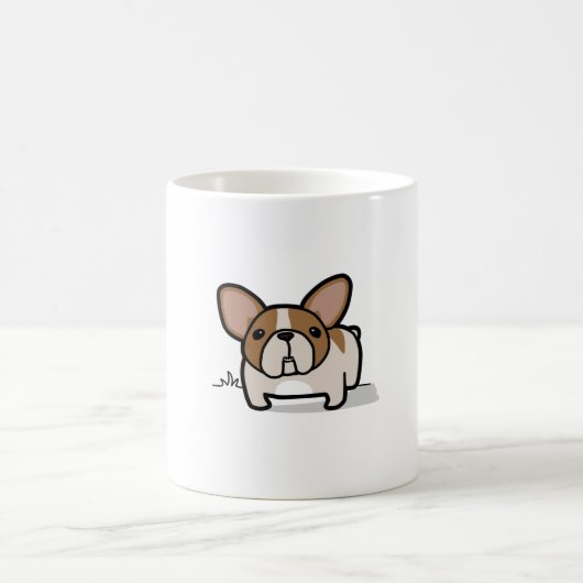 Kitz geschecktes Frenchie Kaffeetasse (Mittel)