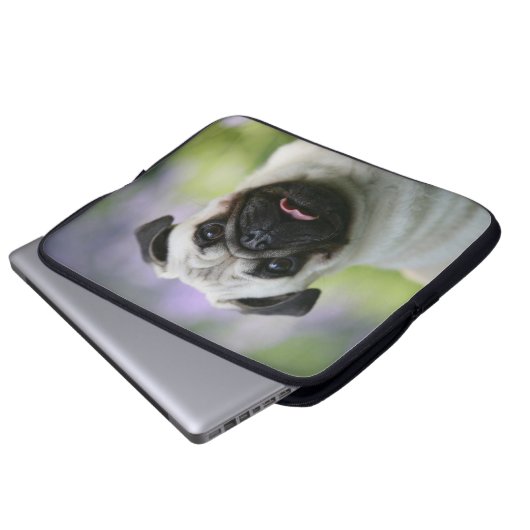 Kitz-Mops auf Alarm Laptopschutzhülle (Vorne Knopf)