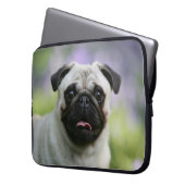 Kitz-Mops auf Alarm Laptopschutzhülle (Vorderseite Links)