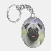 Kitz-Mops auf Alarm Schlüsselanhänger (Vorderseite links)