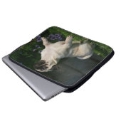 Kitz-Mops-Welpe Laptopschutzhülle (Vorne Knopf)