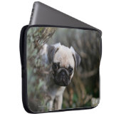 Kitz-Mops-WelpeHeadshot Laptopschutzhülle (Vorne Rechts)