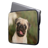 Kitz-Mops-Welpen-Keuchen Laptopschutzhülle (Vorderseite Links)