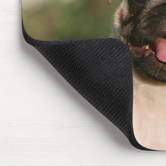 Kitz-Mops-Welpen-Keuchen Mousepad (Ecke)