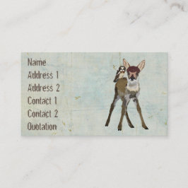 Kitz-u. Eulen-Schmutz-Visitenkarte Visitenkarte