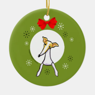 Kitz-weißer italienischer keramikornament