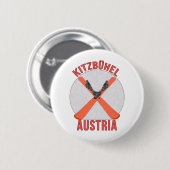 Kitzbühel, Österreich Button (Vorne & Hinten)