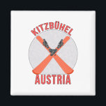 Kitzbühel, Österreich Magnet<br><div class="desc">Kitzbühel ist einer der besten Skigebiete der Welt. Ein tolles Design für sich selbst oder als Geschenk für Freunde,  Familie oder Mitarbeiter.</div>