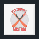 Kitzbühel, Österreich Magnet<br><div class="desc">Kitzbühel ist einer der besten Skigebiete der Welt. Ein tolles Design für sich selbst oder als Geschenk für Freunde,  Familie oder Mitarbeiter.</div>