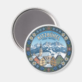 Kitzbühel Österreich Magnet (Vorderseite/Rückseite)