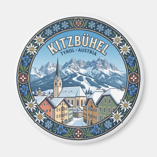Kitzbühel Österreich Magnet (Vorne)