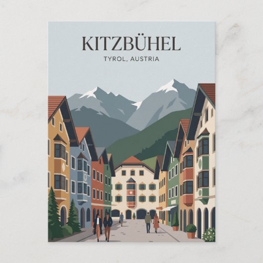 Kitzbühel Österreich Postkarte (Vorderseite)