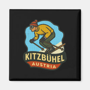 Kitzbühel Österreich Skifahren  Magnet