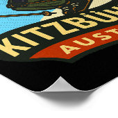 Kitzbühel Österreich Skifahren Poster (Ecke)