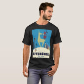 Kitzbuhel-Skiposter T-Shirt (Vorne ganz)