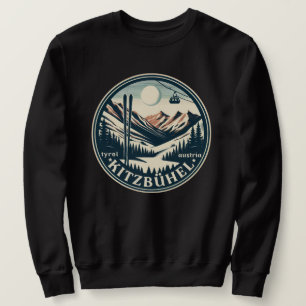 Kitzbühel Stadt Österreich SKI Feriengeschenke Sweatshirt