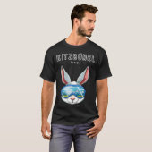 Kitzbühel Tirol Austria Retro Ski Rabbit T-Shirt (Vorne ganz)