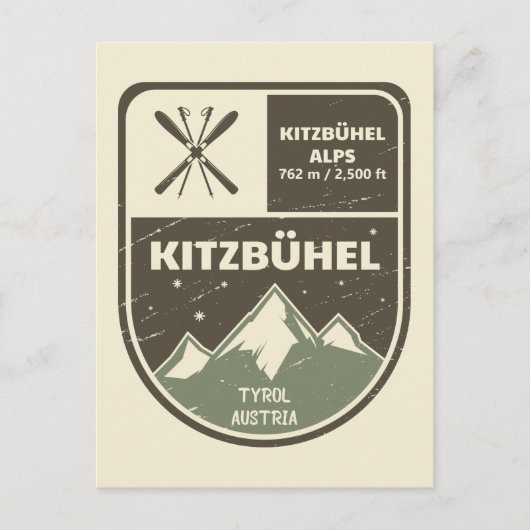 Kitzbuhel Tirol Österreich Postkarte (Vorderseite)