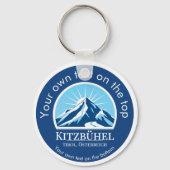 Kitzbühel Tirol Österreich Skigebiet Österreich Schlüsselanhänger (Rückseite)