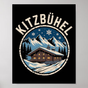 Kitzbühel Winter Ski-Abenteuer Alpenflucht Poster