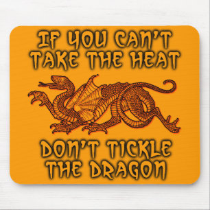 Kitzel den Drachen Lustiges Mauspad Humor
