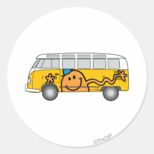 Kitzelbus Runder Aufkleber