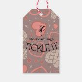 Kitzeln Geschenkanhänger (Vorderseite)