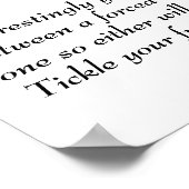 Kitzeln Sie Ihren lustigen Knochen Poster (Ecke)