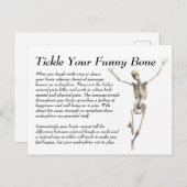 Kitzeln Sie Ihren lustigen Knochen Postkarte (Vorne/Hinten)