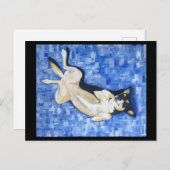 Kitzeln Sie mein Kelpie-Hundedesign Postkarte (Vorne/Hinten)