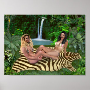 KITZELRINGEN MIT MÄDCHEN POSTER