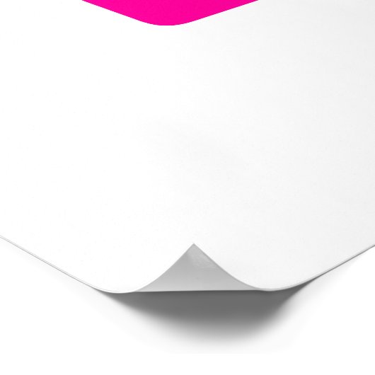 Kitzelrosa-Poster Poster (Ecke)