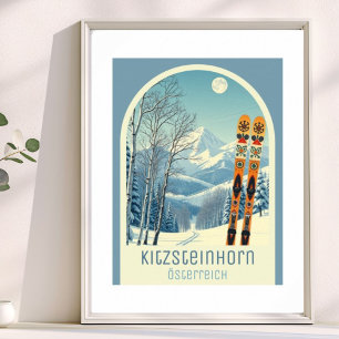 Kitzsteinhorn Österreich Skiurlaub Poster
