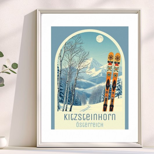 Kitzsteinhorn Österreich Skiurlaub Poster