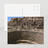 Kiva - Chaco Canyon Postkarte (Vorne/Hinten)