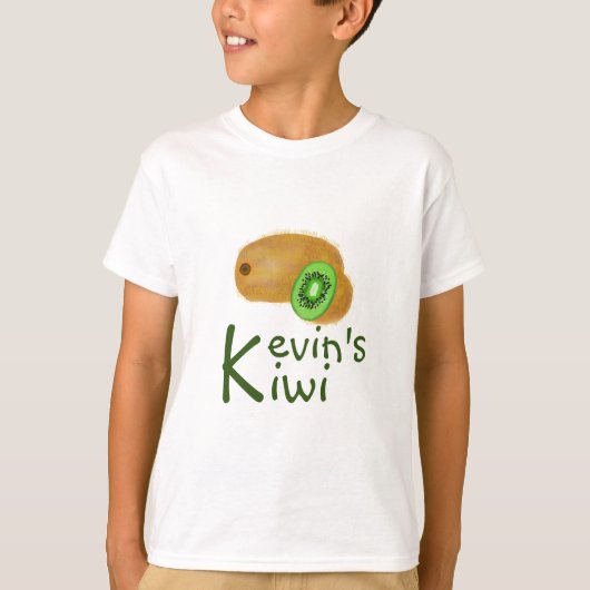 Kiwi Adorable Design mit anfänglichem 'K' T-Shirt (Vorderseite)