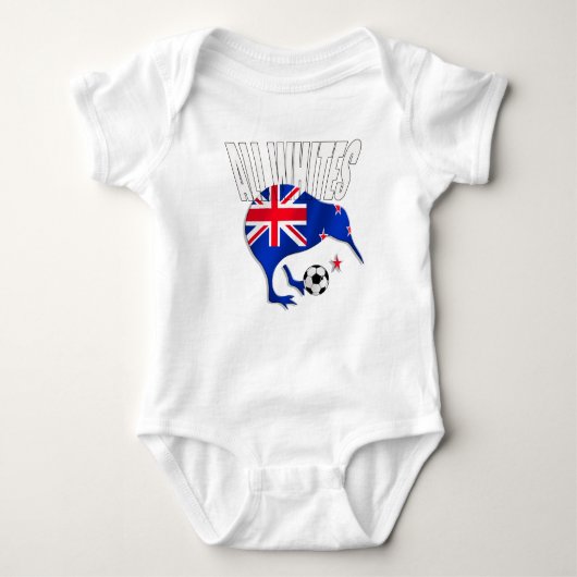 Kiwi alle Weißlogo-Shirts und -geschenke Baby Strampler (Vorderseite)
