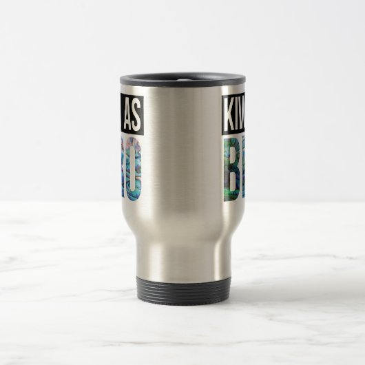 KIWI ALS BRO GREETING PAUA REISEBECHER (Mittel)