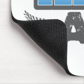 Kiwi az im Blau und im Silber Mousepad (Ecke)