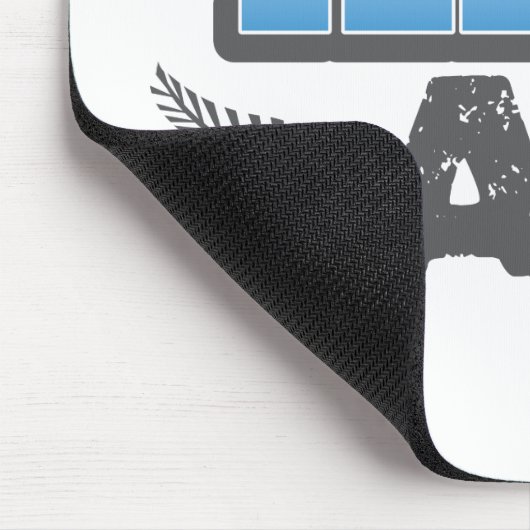 Kiwi az im Blau und im Silber Mousepad (Ecke)