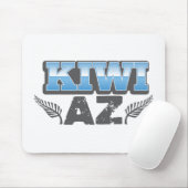Kiwi az im Blau und im Silber Mousepad (Mit Mouse)