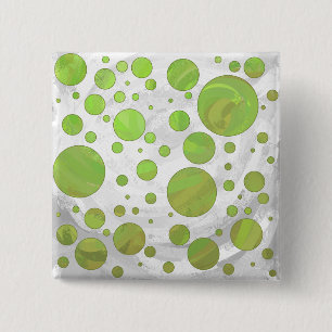 Kiwi Bash Green Polka Dot Button