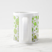 Kiwi Bash Green Polka Dot Jumbo-Tasse (Rückseite)