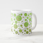 Kiwi Bash Green Polka Dot Jumbo-Tasse (Vorderseite Rechts)